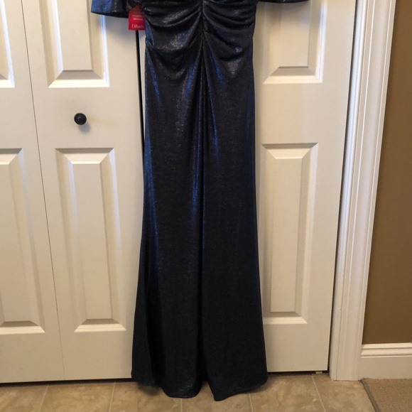 Eliza J Draped Column Capelet Dress - Picture 12 of 12